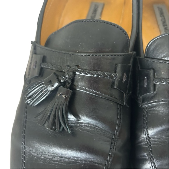 Johnson & Murphy size 12. Black Tassel Loafers - Picture 4 of 8